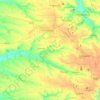 Mapa topográfico Покровская городская община, altitud, relieve