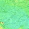 Mapa topográfico Borough of Spelthorne, altitud, relieve