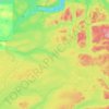 Mapa topográfico Area L (Lone Butte/Interlakes), altitud, relieve