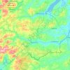 Mapa topográfico Lifford-Stranorlar Municipal District, altitud, relieve