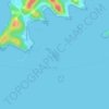 Mapa topográfico Ular Island, altitud, relieve