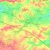 Mapa topográfico Boutersem, altitud, relieve