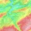 Mapa topográfico Faulx-Les Tombes, altitud, relieve