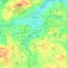 Mapa topográfico Maurine, altitud, relieve