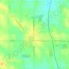 Mapa topográfico Okolona, altitud, relieve