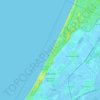 Mapa topográfico Noordwijk, altitud, relieve
