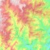 Mapa topográfico Pisba, altitud, relieve
