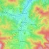 Mapa topográfico Jeseník, altitud, relieve