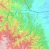 Mapa topográfico Cubará, altitud, relieve