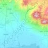 Mapa topográfico Río María Linda, altitud, relieve