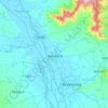 Mapa topográfico Bijbehara, altitud, relieve