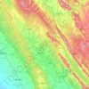 Mapa topográfico Una, altitud, relieve