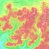 Mapa topográfico La Breille-les-Pins, altitud, relieve
