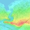 Mapa topográfico Zona 5, altitud, relieve