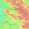 Mapa topográfico Maramureș, altitud, relieve