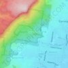 Mapa topográfico Tarrawanna, altitud, relieve