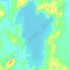 Mapa topográfico Big Moose Lake, altitud, relieve