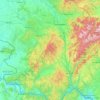 Mapa topográfico Caraș-Severin, altitud, relieve