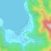 Mapa topográfico Patungan Beach, altitud, relieve