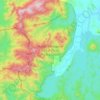 Mapa topográfico Hutan Simpanan Kekal Pasir Raja Selatan, altitud, relieve