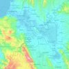 Mapa topográfico Maguindanao del Sur, altitud, relieve