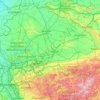 Mapa topográfico Lippe, altitud, relieve