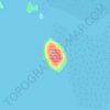 Mapa topográfico Hat Island, altitud, relieve