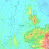 Mapa topográfico Machang, altitud, relieve