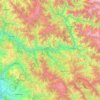 Mapa topográfico Doda, altitud, relieve