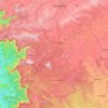 Mapa topográfico Khanapura taluku, altitud, relieve