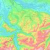 Mapa topográfico Schwyz, altitud, relieve