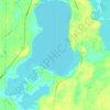 Mapa topográfico Green Lake, altitud, relieve