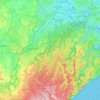 Mapa topográfico Georges River, altitud, relieve
