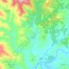 Mapa topográfico Casegas, altitud, relieve