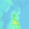Mapa topográfico Santos Reis, altitud, relieve