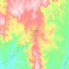 Mapa topográfico Colorado do Oeste, altitud, relieve