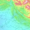 Mapa topográfico Jammu, altitud, relieve