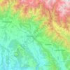 Mapa topográfico Baijnath, altitud, relieve