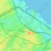 Mapa topográfico Comuna 13, altitud, relieve