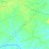 Mapa topográfico Rampur, altitud, relieve