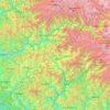 Mapa topográfico Shimla District, altitud, relieve