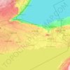 Mapa topográfico Niagara Peninsula, altitud, relieve