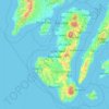 Mapa topográfico Negros Island Region, altitud, relieve