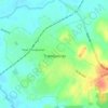 Mapa topográfico Tranqueras, altitud, relieve