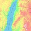 Mapa topográfico محافظة حقل, altitud, relieve