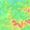 Mapa topográfico Sauviat-sur-Vige, altitud, relieve
