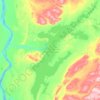Mapa topográfico Ust-Chantaika Stausee, altitud, relieve