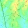 Mapa topográfico New Waverly, altitud, relieve