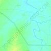Mapa topográfico Rampura, altitud, relieve