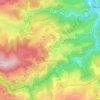 Mapa topográfico Saint-Georges-en-Couzan, altitud, relieve